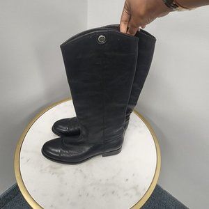 Frye Melissa Button 2 Black Leather Western Boot